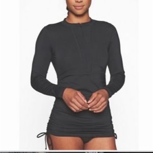 Pre loved, Athleta Rash Guard, Olive Green, Sz S.